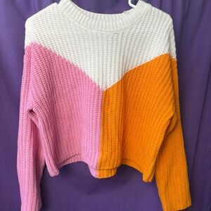 Beautiful color block sweater
